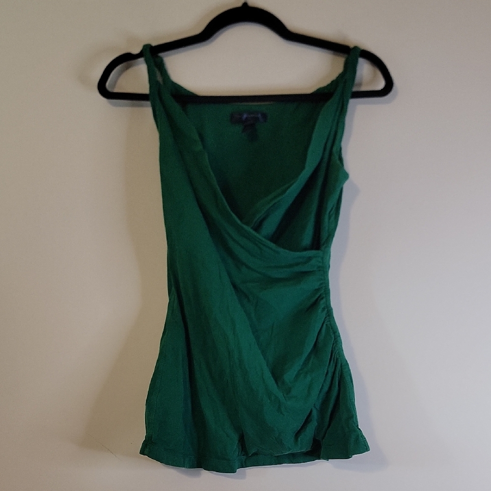Banana Republic Emerald Wrap Blouse